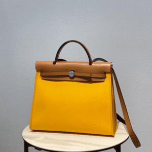 Hermes Cloth Herbag Handbag - Yellow 10928 | Sandra Bags