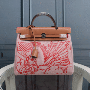 Hermes Brown Red Horse Inside Cloth Bag - Brown 16188 | Sandra Bags