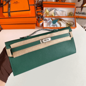 Hermes Kelly Cut Wallet - Malachite Green 66952 | Sandra Bags