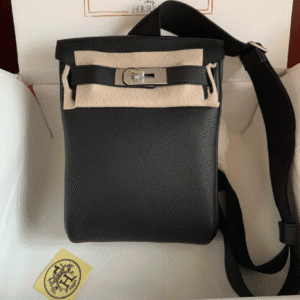 Hermes HAC A DOS Handbag - Black 73896 | Sandra Bags