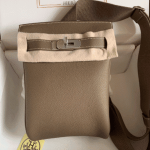 Hermes HAC A DOS Handbag - Elephant Gray 88187 | Sandra Bags
