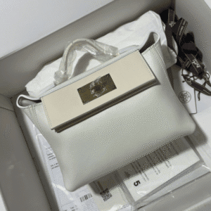 Hermes Mini2424 Handbag - White 47783 | Sandra Bags