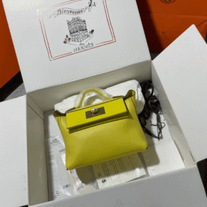 Hermes Mini2424 Handbag - Yellow 53770 | Sandra Bags