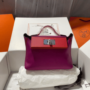 Hermes Mini2424 Handbag - Purple 46201 | Sandra Bags