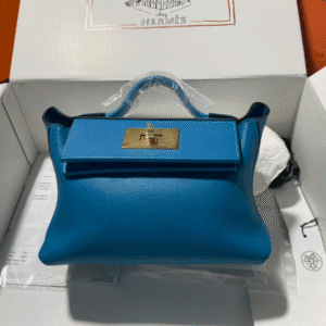 Hermes Mini2424 Handbag - Blue 54499 | Sandra Bags