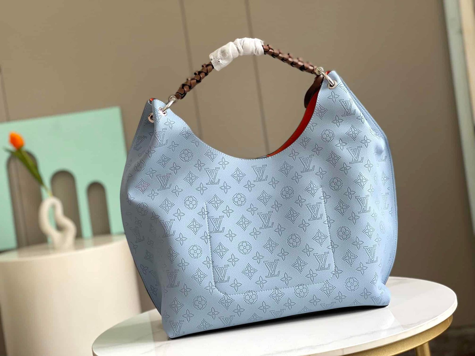 Louis Vuitton Carmel Hobo Tote Handbag – Blue 52749 | Sandra Bags - Image 4