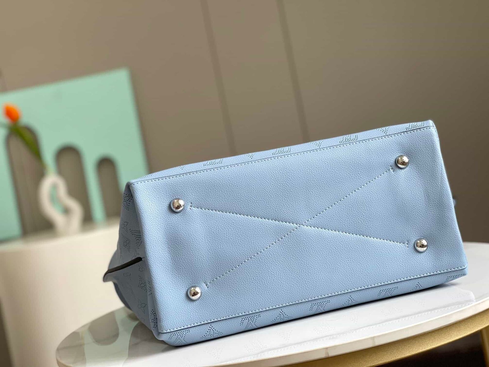 Louis Vuitton Carmel Hobo Tote Handbag – Blue 52749 | Sandra Bags - Image 3