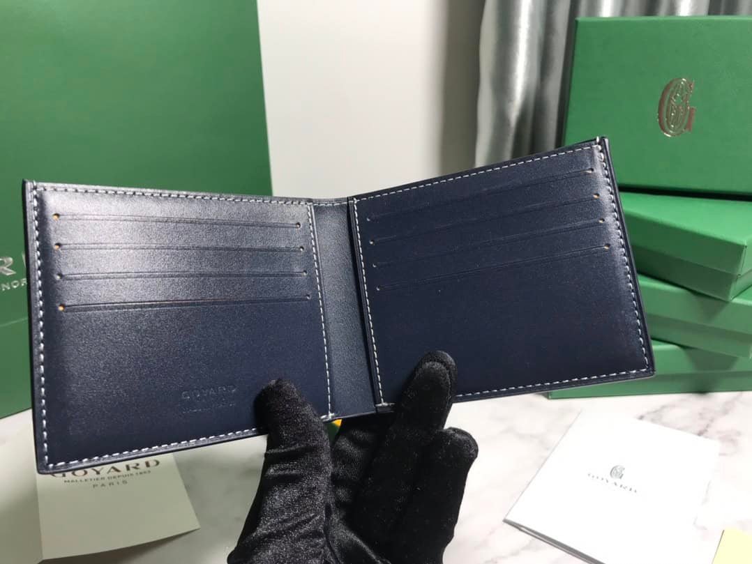 Goyard Hemp Wallet - Dark Blue 93830 | Sandra Bags - Image 3
