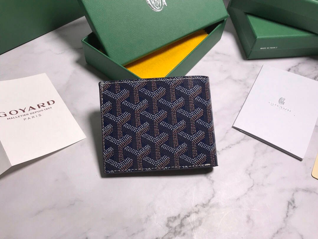 Goyard Hemp Wallet - Dark Blue 93830 | Sandra Bags - Image 5