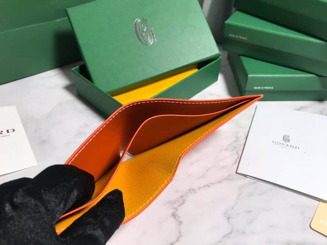 Goyard Hemp Wallet - Orange 73645 | Sandra Bags - Image 3