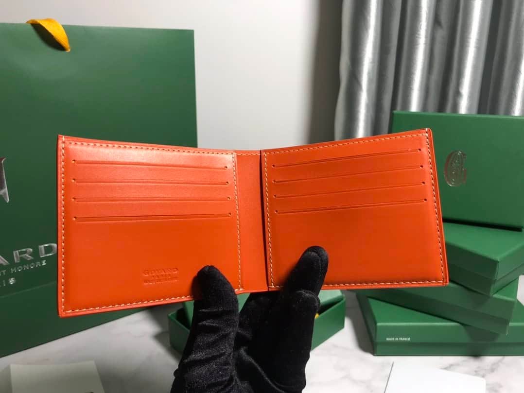 Goyard Hemp Wallet - Orange 73645 | Sandra Bags - Image 4