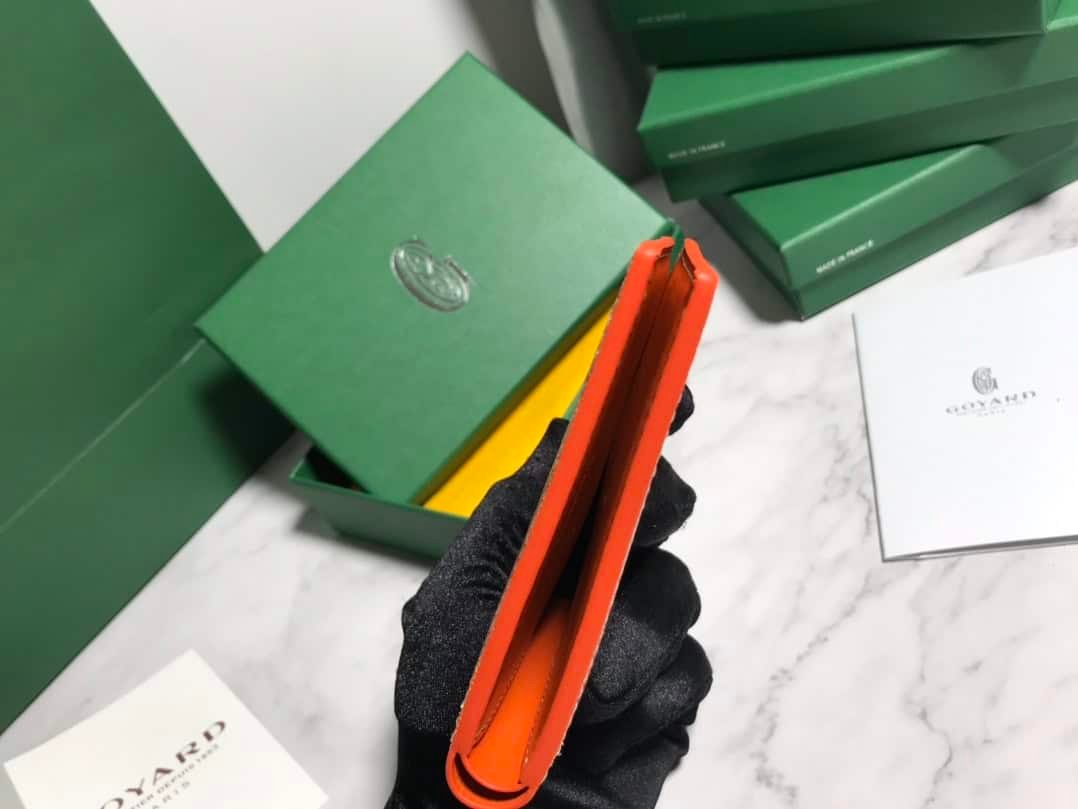 Goyard Hemp Wallet - Orange 73645 | Sandra Bags - Image 2