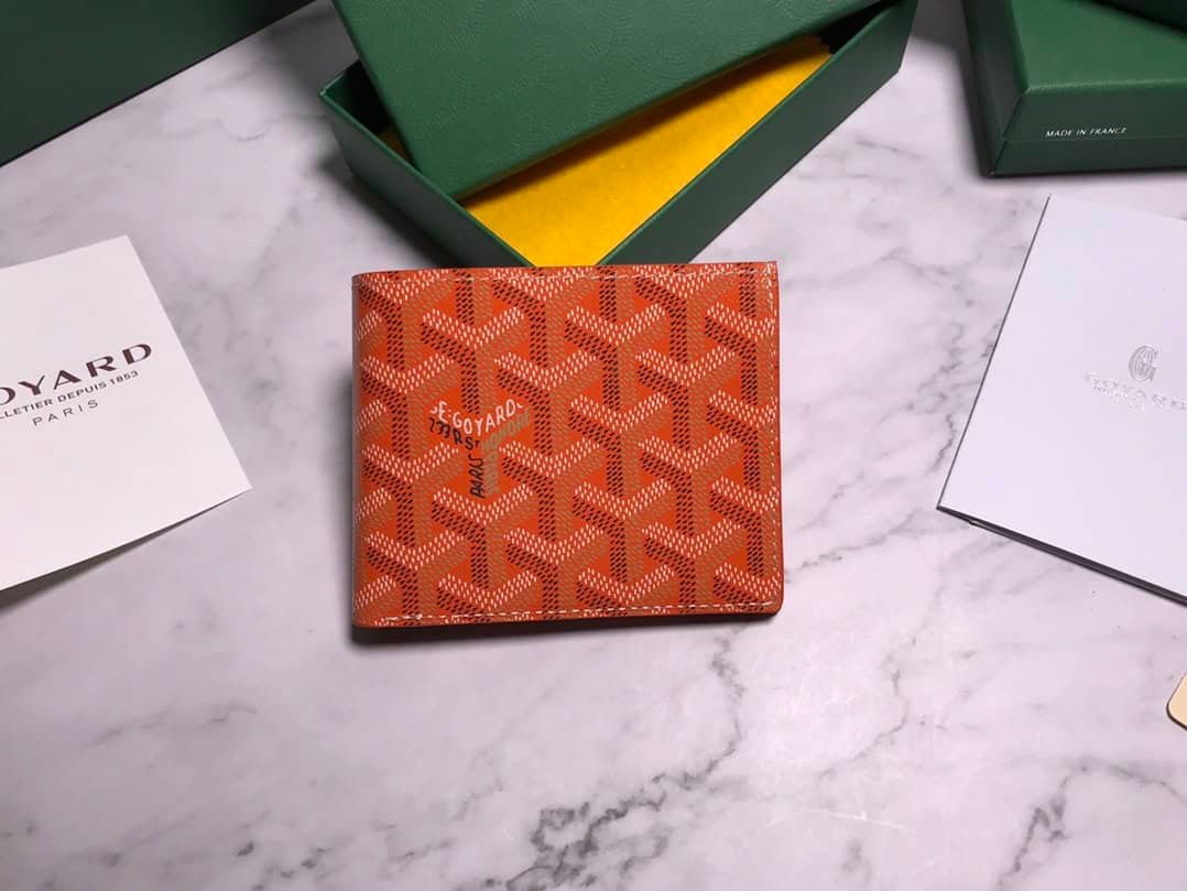 Goyard Hemp Wallet - Orange 73645 | Sandra Bags - Image 5
