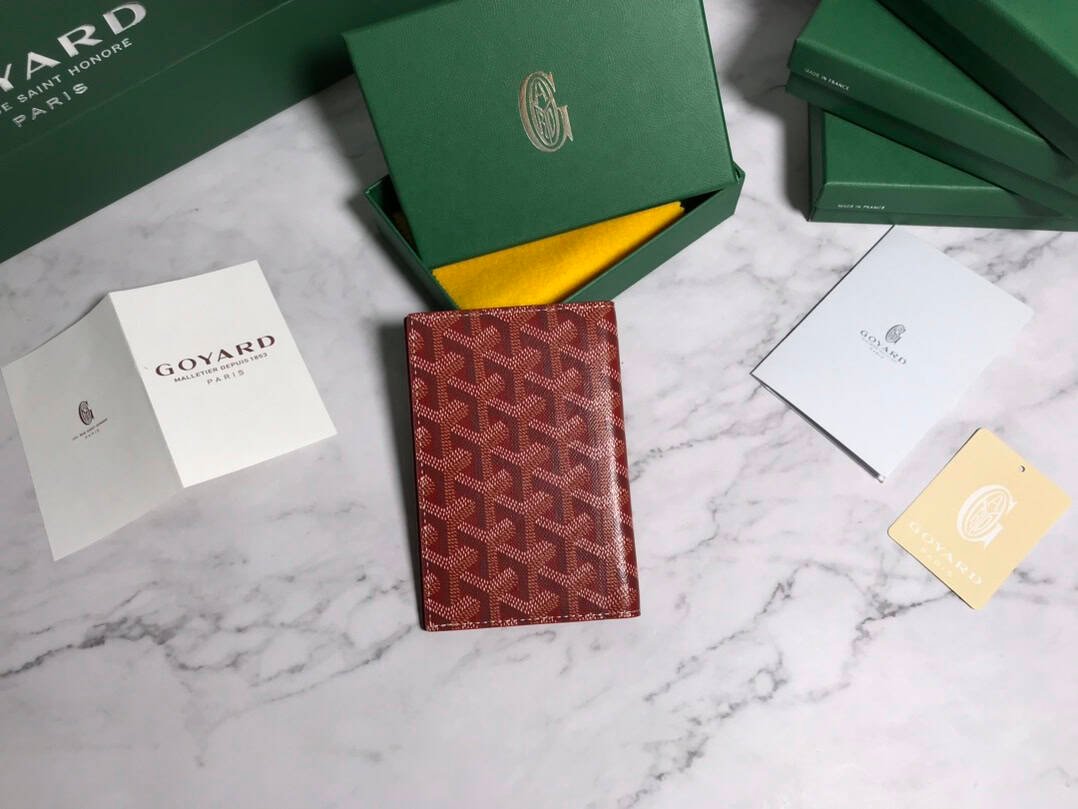 Goyard Passport Holder Wallet - Red 18802 | Sandra Bags - Image 5