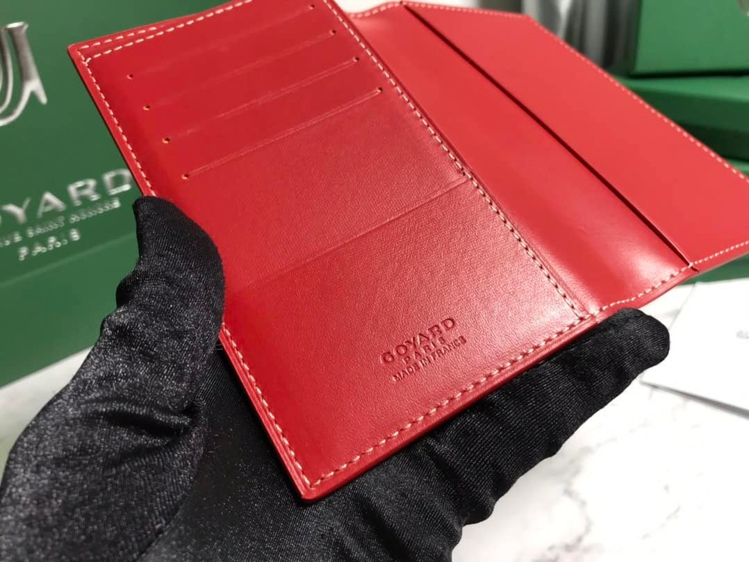 Goyard Passport Holder Wallet - Red 18802 | Sandra Bags - Image 3