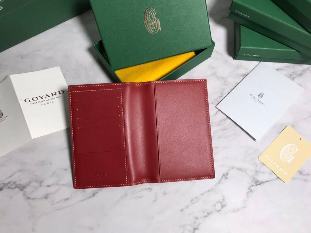 Goyard Passport Holder Wallet - Red 18802 | Sandra Bags - Image 4