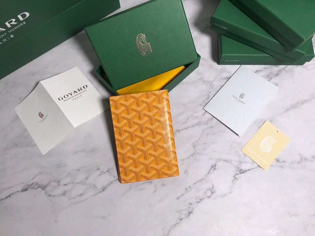 Goyard Passport Holder Wallet - Musturd 62985 | Sandra Bags - Image 4