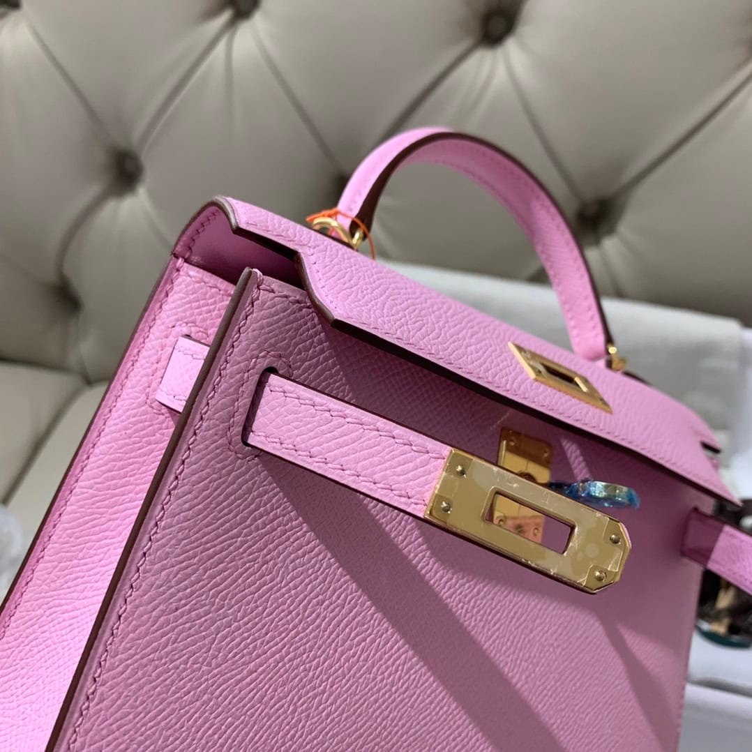 Hermes Mini 2nd Generation Handbag – Purple 88892 | Sandra Bags - Image 4