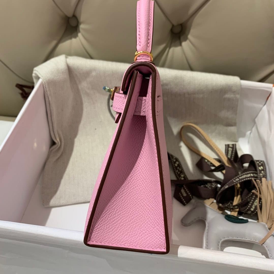 Hermes Mini 2nd Generation Handbag – Purple 88892 | Sandra Bags - Image 3