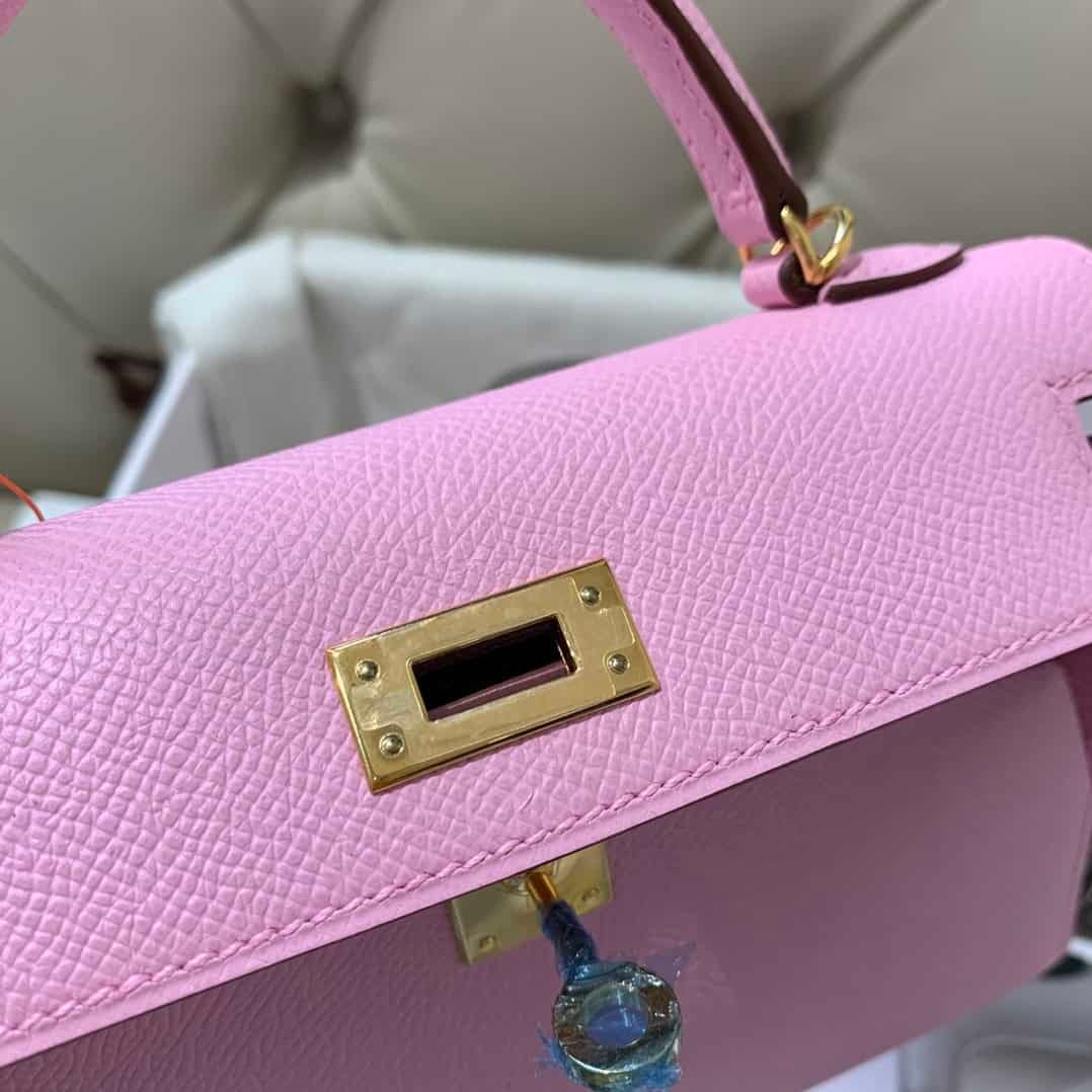 Hermes Mini 2nd Generation Handbag – Purple 88892 | Sandra Bags - Image 5