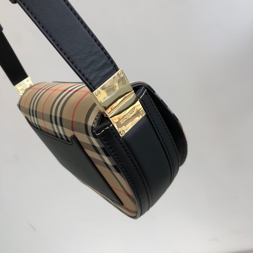 Burberry Classic Plaid Check Small Bag - Black 75872 | Sandra Bags - Image 5