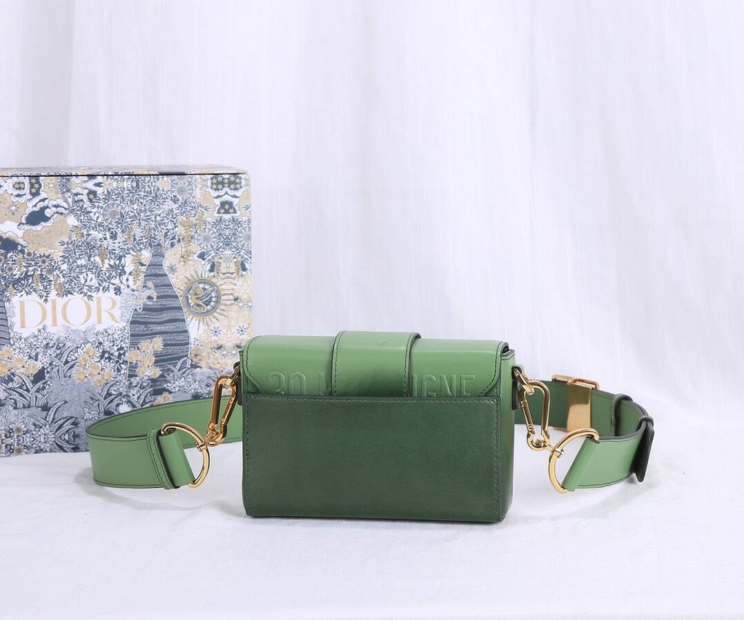 Di0r 30 Montaigne Small Gradient Color Box Bag - Green 74889 | Sandra Bags - Image 5