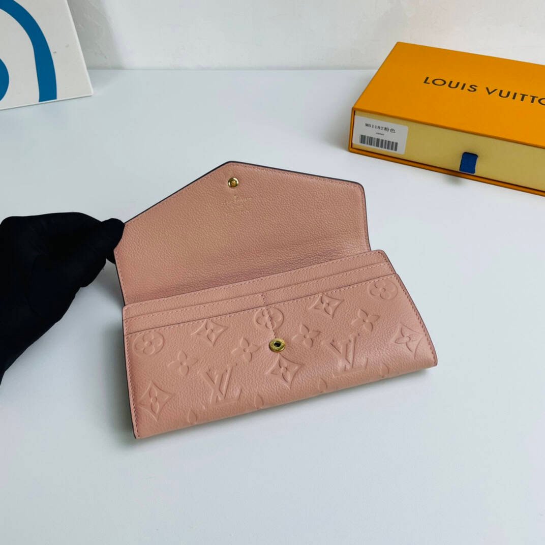 Louis Vuitton Monogram Envelope Style Sarah Wallet - Pink 52005 | Sandra Bags - Image 3