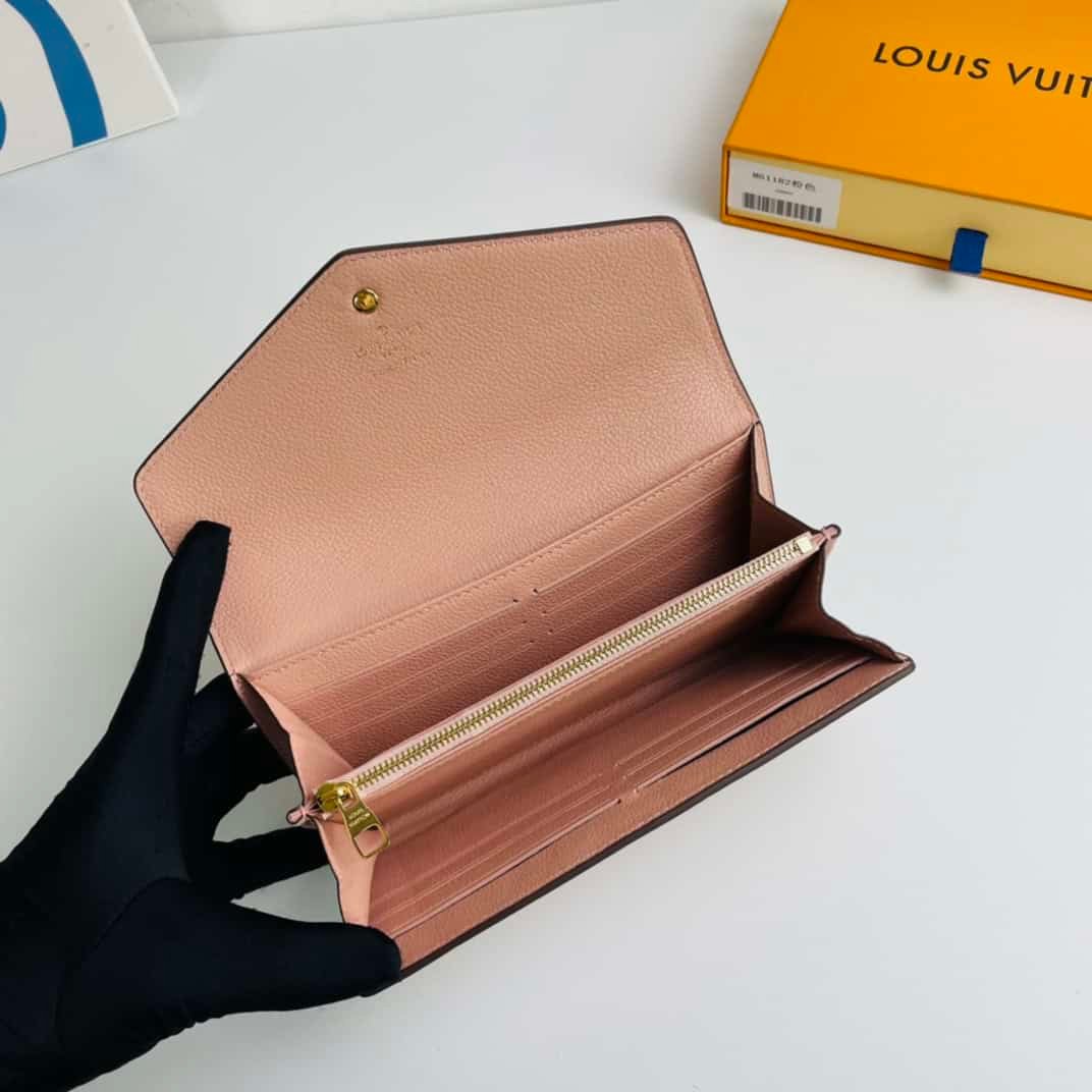 Louis Vuitton Monogram Envelope Style Sarah Wallet - Pink 52005 | Sandra Bags - Image 2
