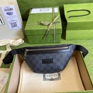 Gucci GG Meo Vintage Mini Belt Bag - Black 93413 | Sandra Bags