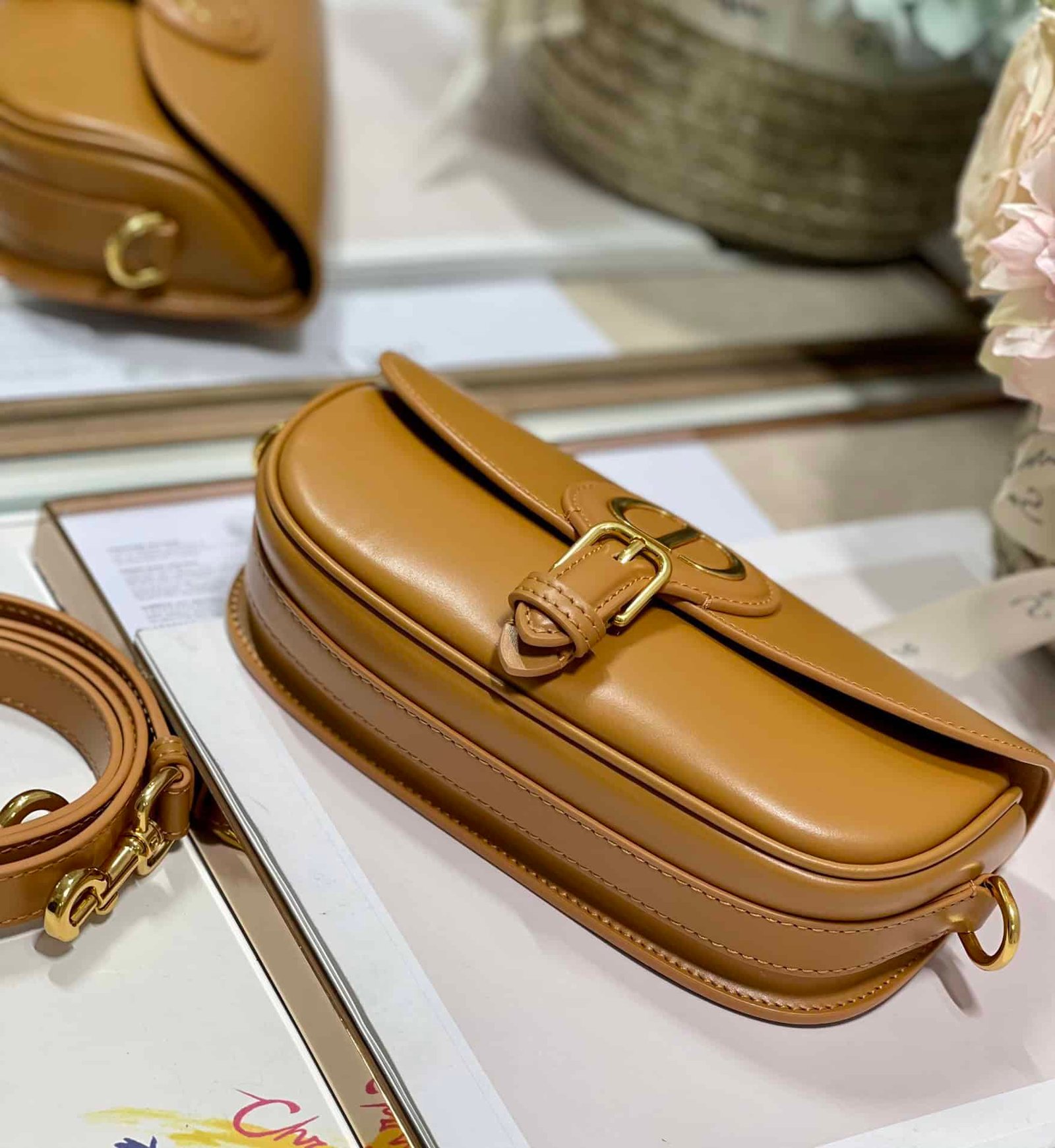 Dior Bobby East-West Handbag - Caramel 25005 | Sandra Bags - Image 4