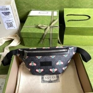 Gucci GG Bee Bumbag Belt Bag - Black 24391 | Sandra Bags
