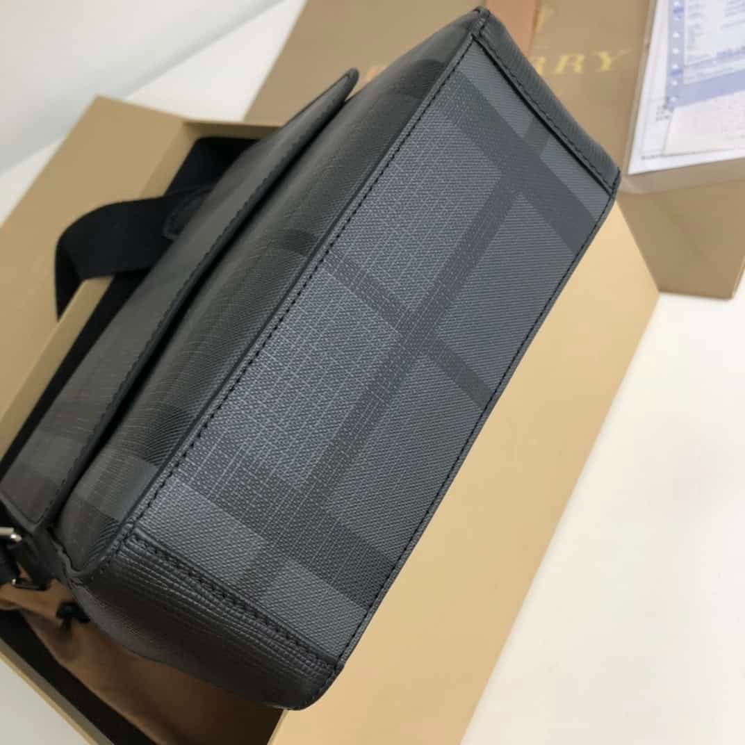 Burberry Smoked Plaid Cross-Body Bag - Black 92523 | Sandra Bags - Image 3