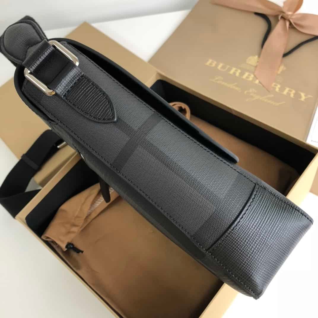 Burberry Smoked Plaid Cross-Body Bag - Black 92523 | Sandra Bags - Image 4