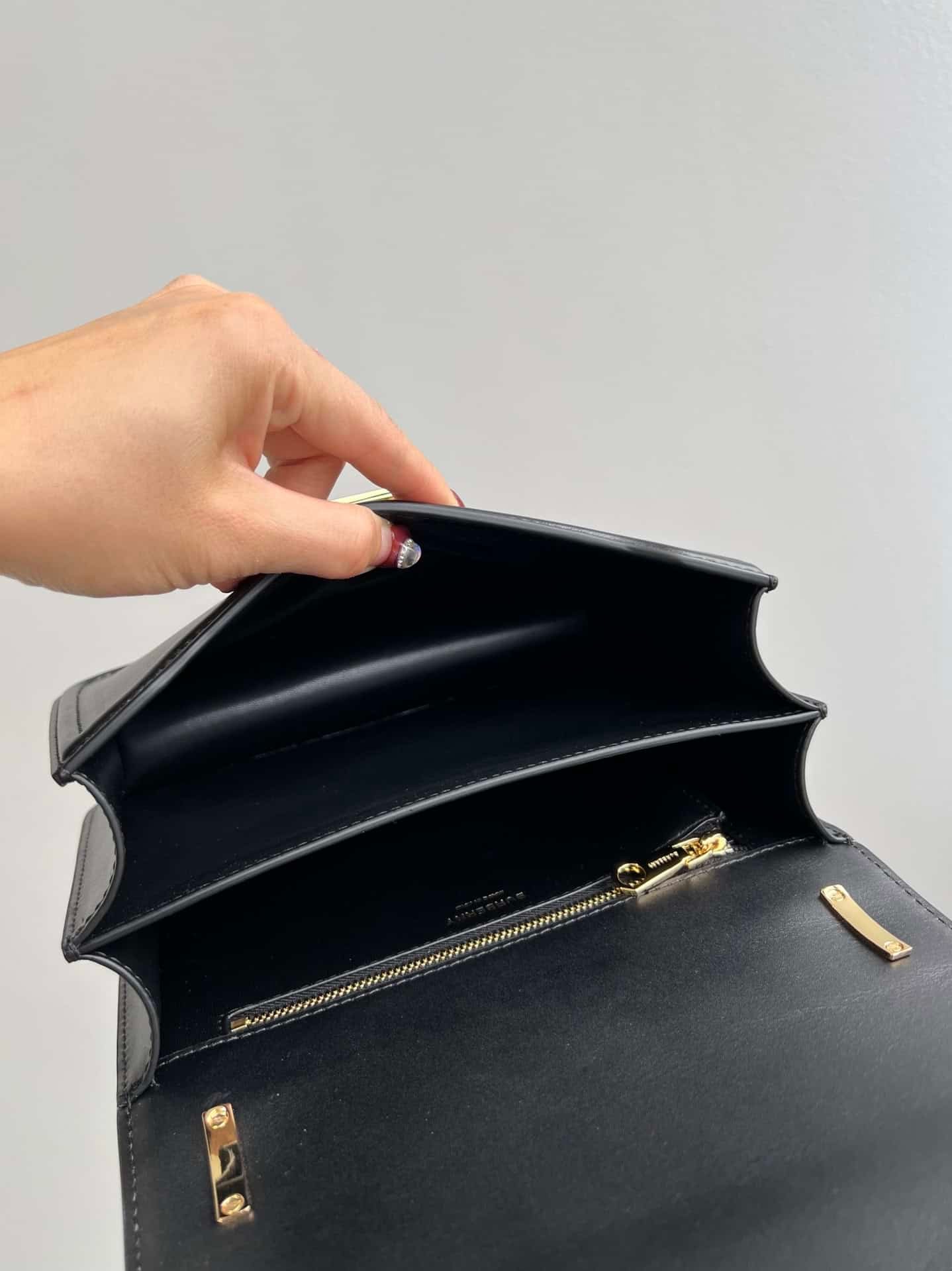 Burberry Women Small Tb Grainy Leather Shoulder Bag - Black 82620 | Sandra Bags - Image 2