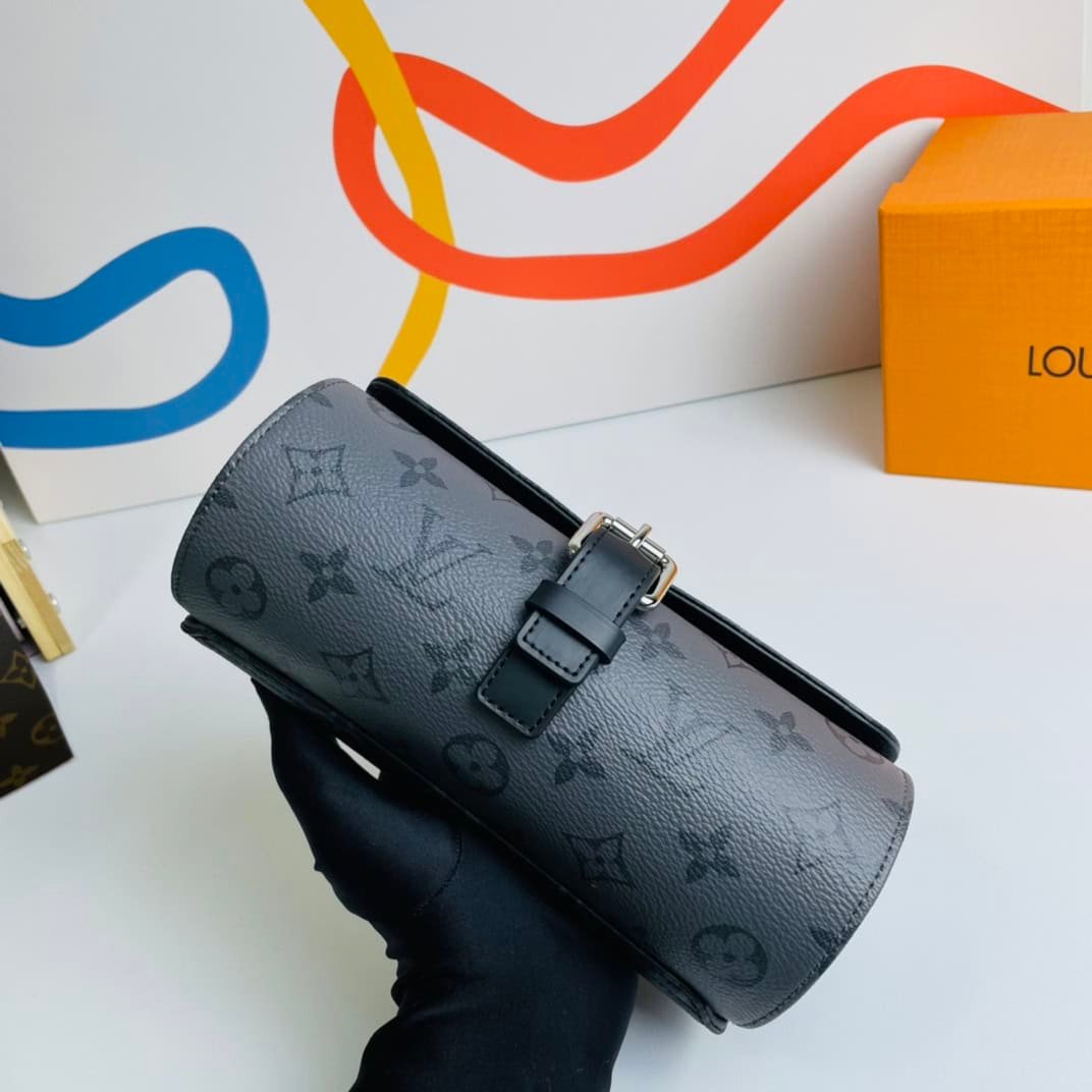 Louis Vuitton Eclipse Monogram 3 Watch Case - Gray 60938 | Sandra Bags - Image 3