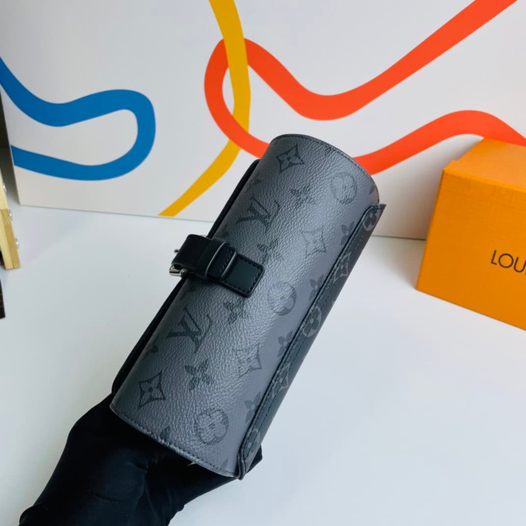 Louis Vuitton Eclipse Monogram 3 Watch Case - Gray 60938 | Sandra Bags - Image 5