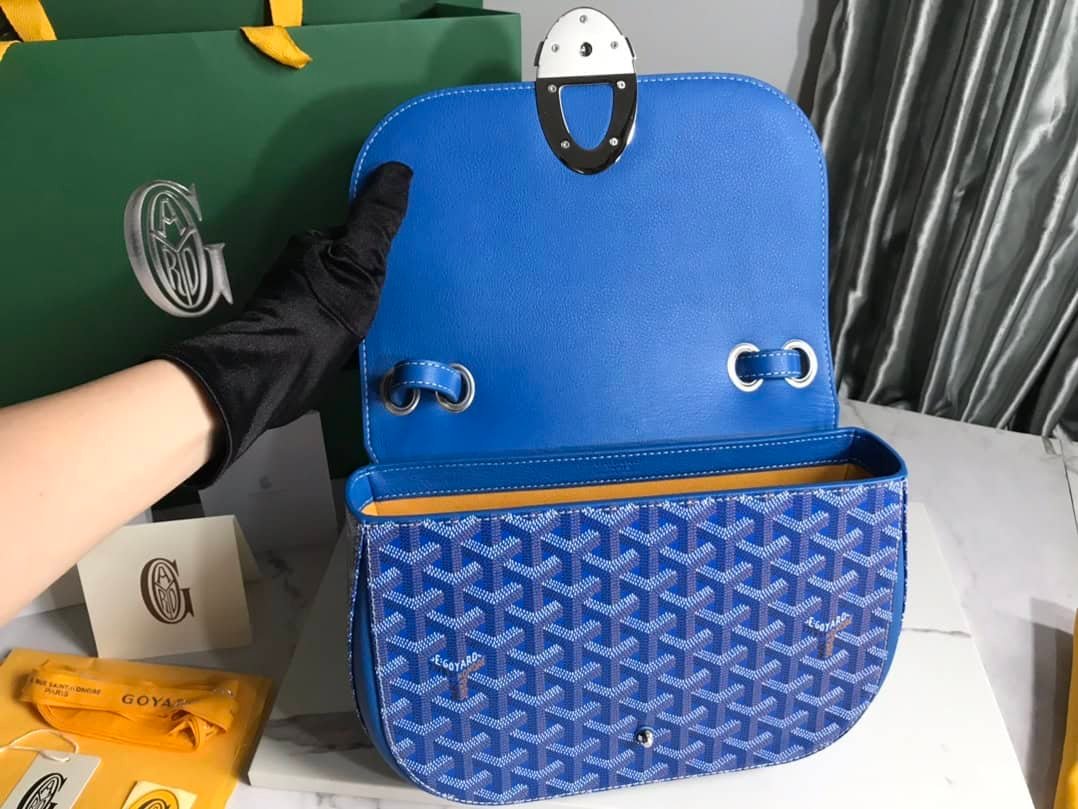 Goyard Brand New 233 lll Handbag - Electric Blue 93777 | Sandra Bags - Image 3