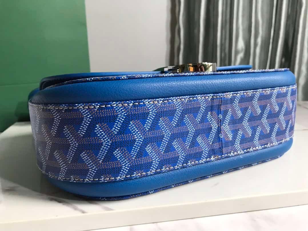 Goyard Brand New 233 lll Handbag - Electric Blue 93777 | Sandra Bags - Image 4