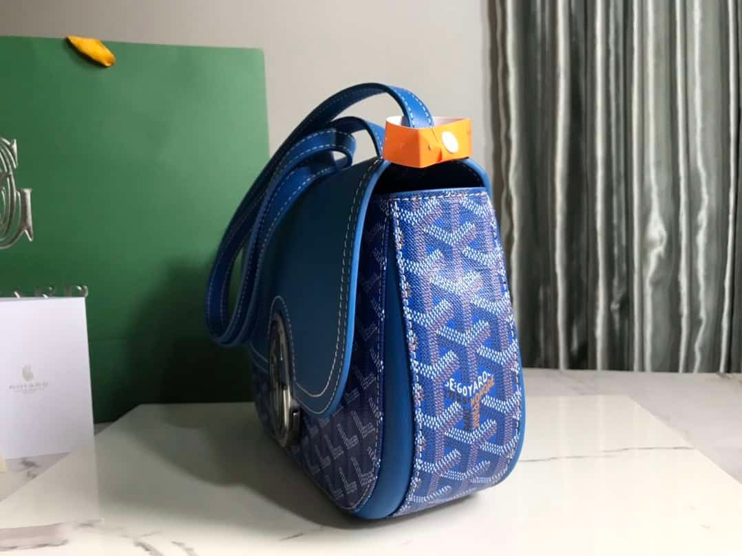 Goyard Brand New 233 lll Handbag - Electric Blue 93777 | Sandra Bags - Image 5