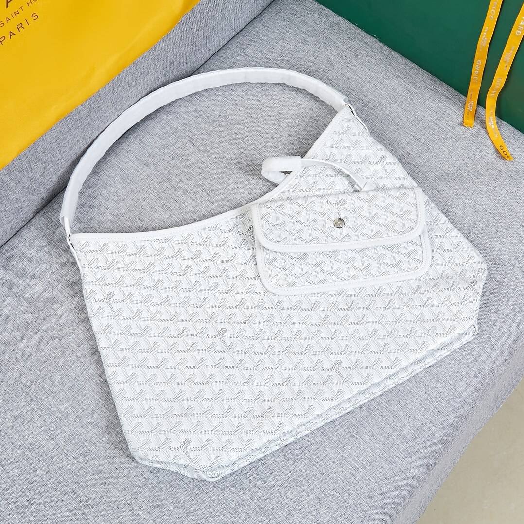 Goyard Hobo Bohème Underarm Bag - White 31577 | Sandra Bags - Image 2