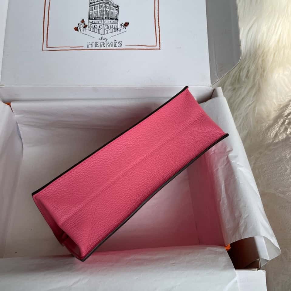 Hermes Kelly DanSe Handbag – Pink (Silver Buckle) 87519 | Sandra Bags - Image 4