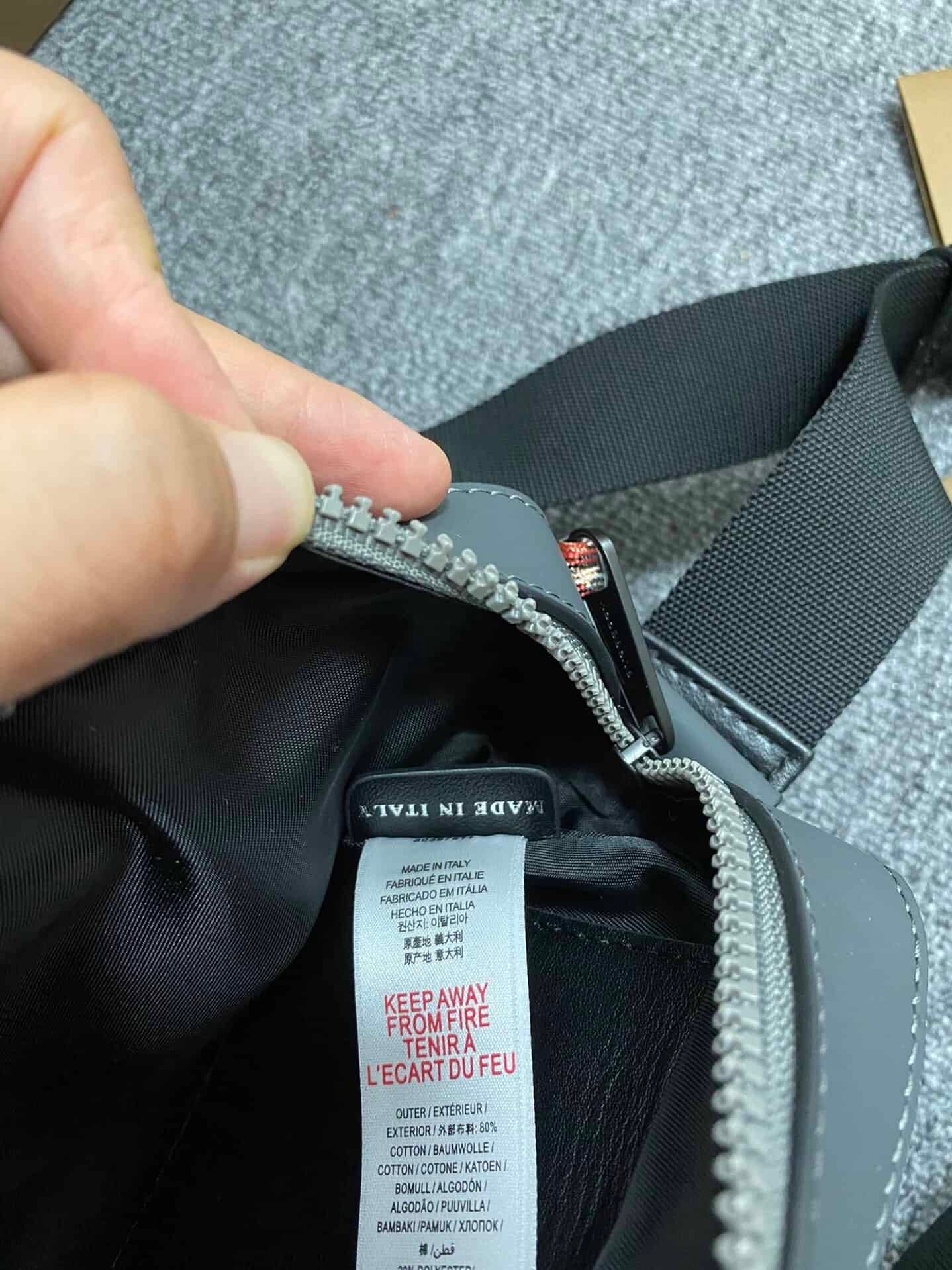 Burberry Horseferry Nylon Crossbody Bag - Gray 53326 | Sandra Bags - Image 2