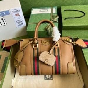 Gucci Bauletto Small Top Handle Bag – Brown 78104 | Sandra Bags