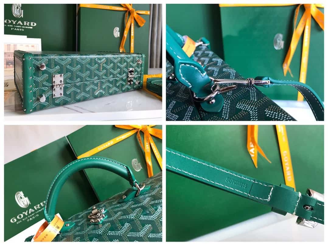 Goyard Grand Hôtel Suitcase Handbag - Green 42489 | Sandra Bags - Image 2