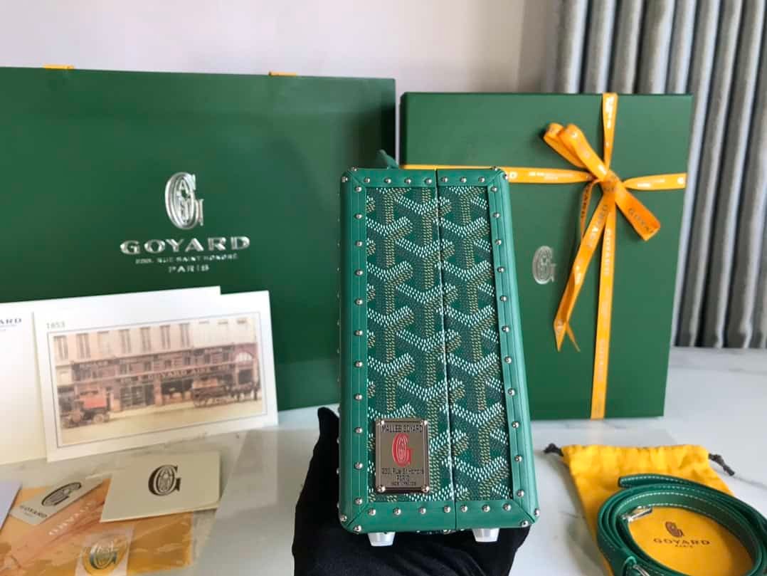 Goyard Grand Hôtel Suitcase Handbag - Green 42489 | Sandra Bags - Image 4