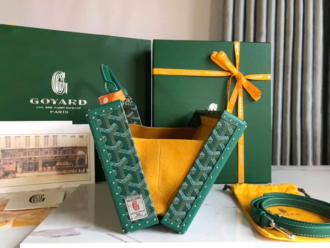 Goyard Grand Hôtel Suitcase Handbag - Green 42489 | Sandra Bags - Image 3