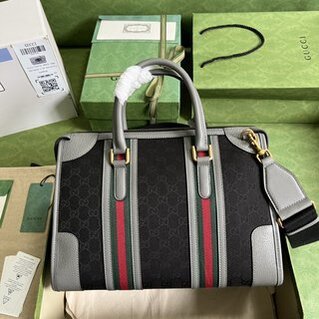 Gucci Bauletto Medium Top Handle Bag - Gray 61878 | Sandra Bags - Image 2