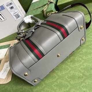 Gucci Bauletto Medium Top Handle Bag - Gray 51215 | Sandra Bags - Image 3