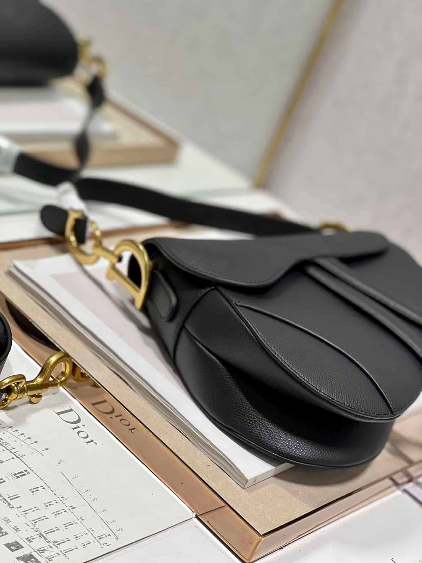 Dior Large Saddle Handbag - Black 69007 | Sandra Bags - Image 2