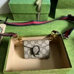 Gucci Dionysus Series Ultra Mini Handbag - Khaki 70272 | Sandra Bags